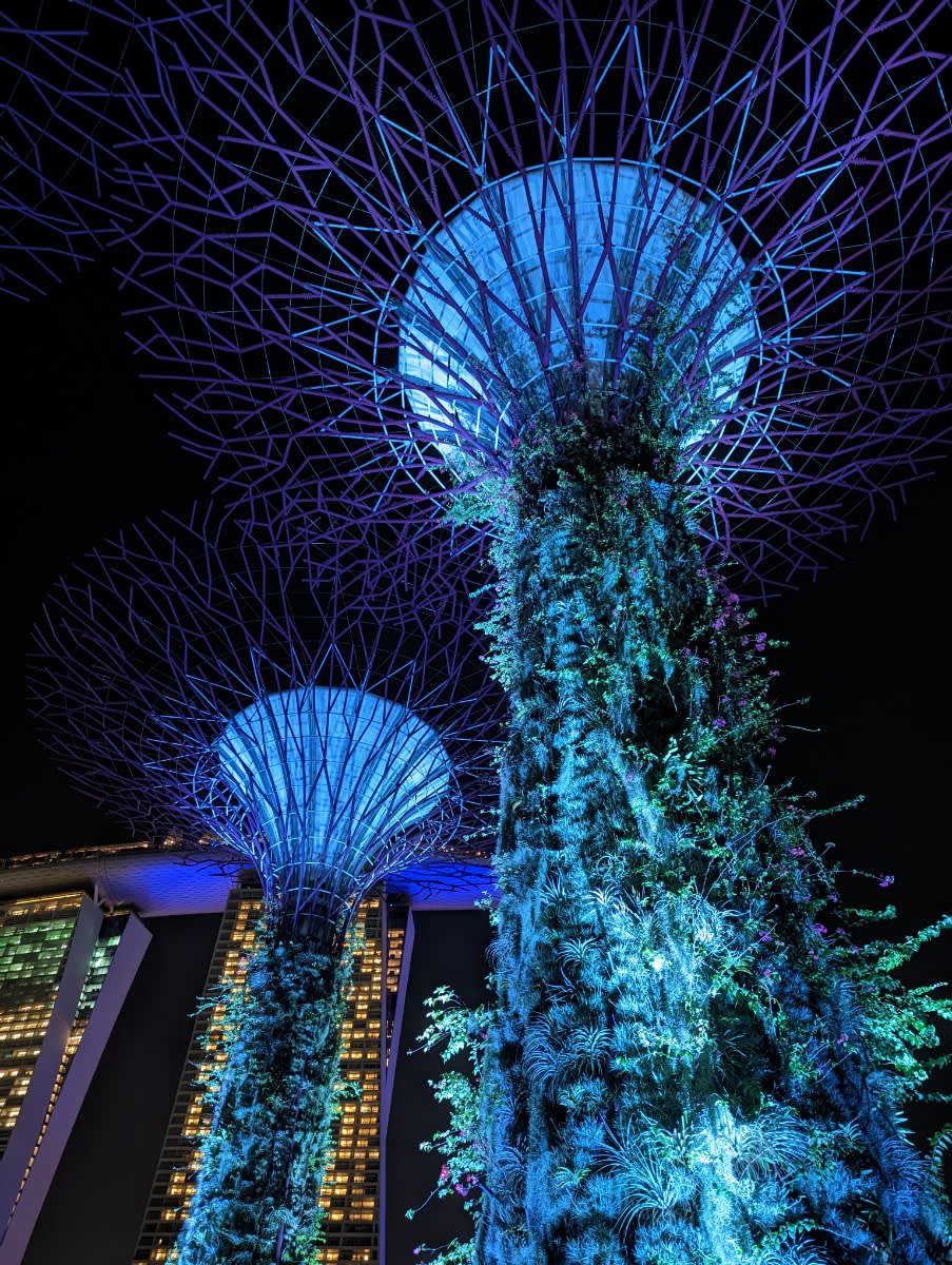 V pozadí známý hotel Marina Bay Sands