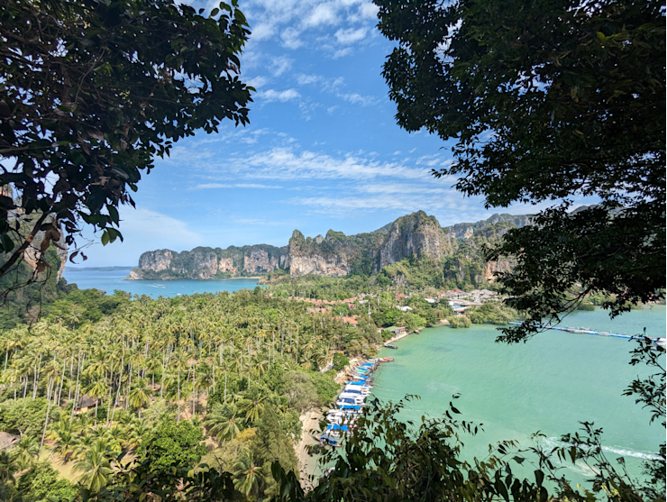 Výhled na Railey beach Výhled na Railey beach