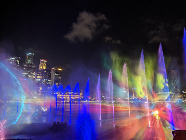 Laserová vodní show Laserová vodní show