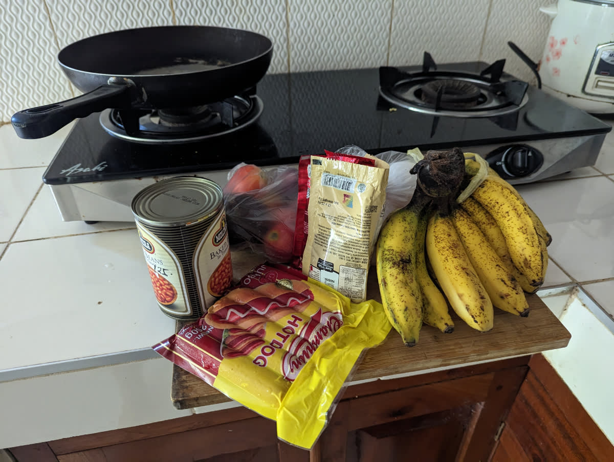 Ingredience na snídani