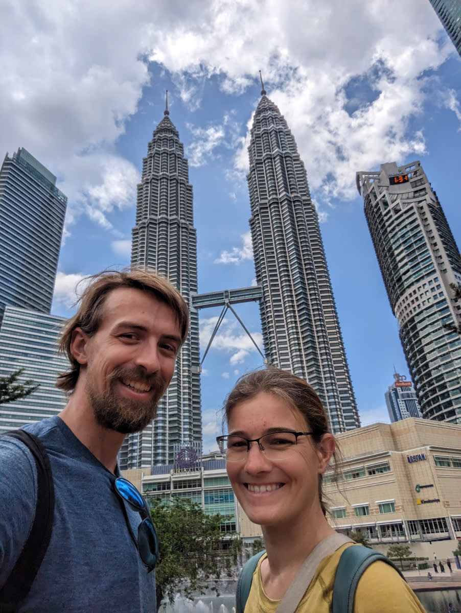 Selfie s Petronas towers 