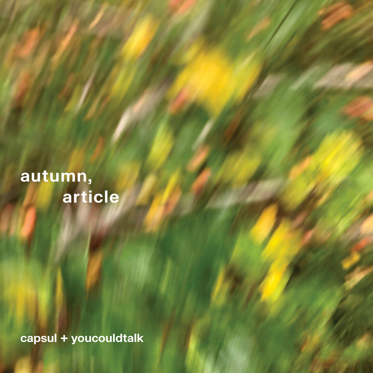 autumn, article (w/ You Could Talk)