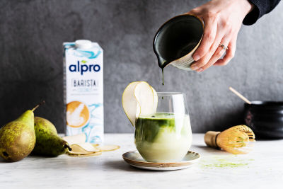 Refreshing Pear Matcha Latte