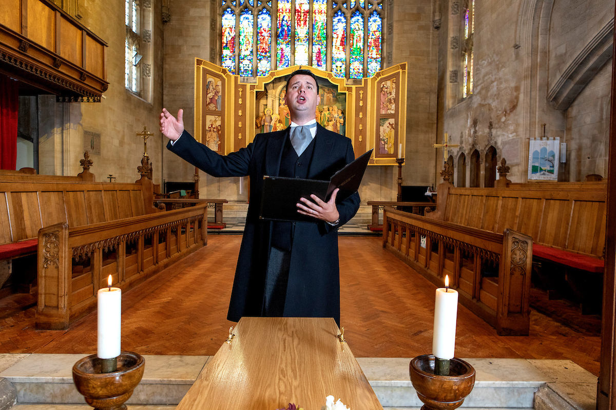 Welsh singing funeral director