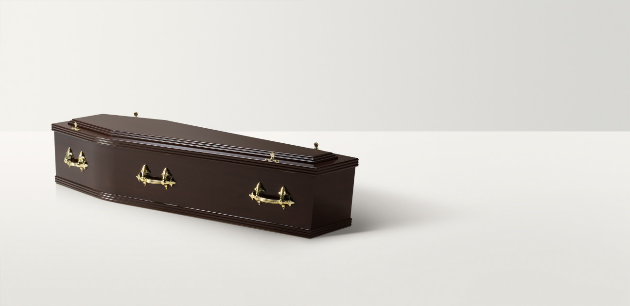Rosewood coffin