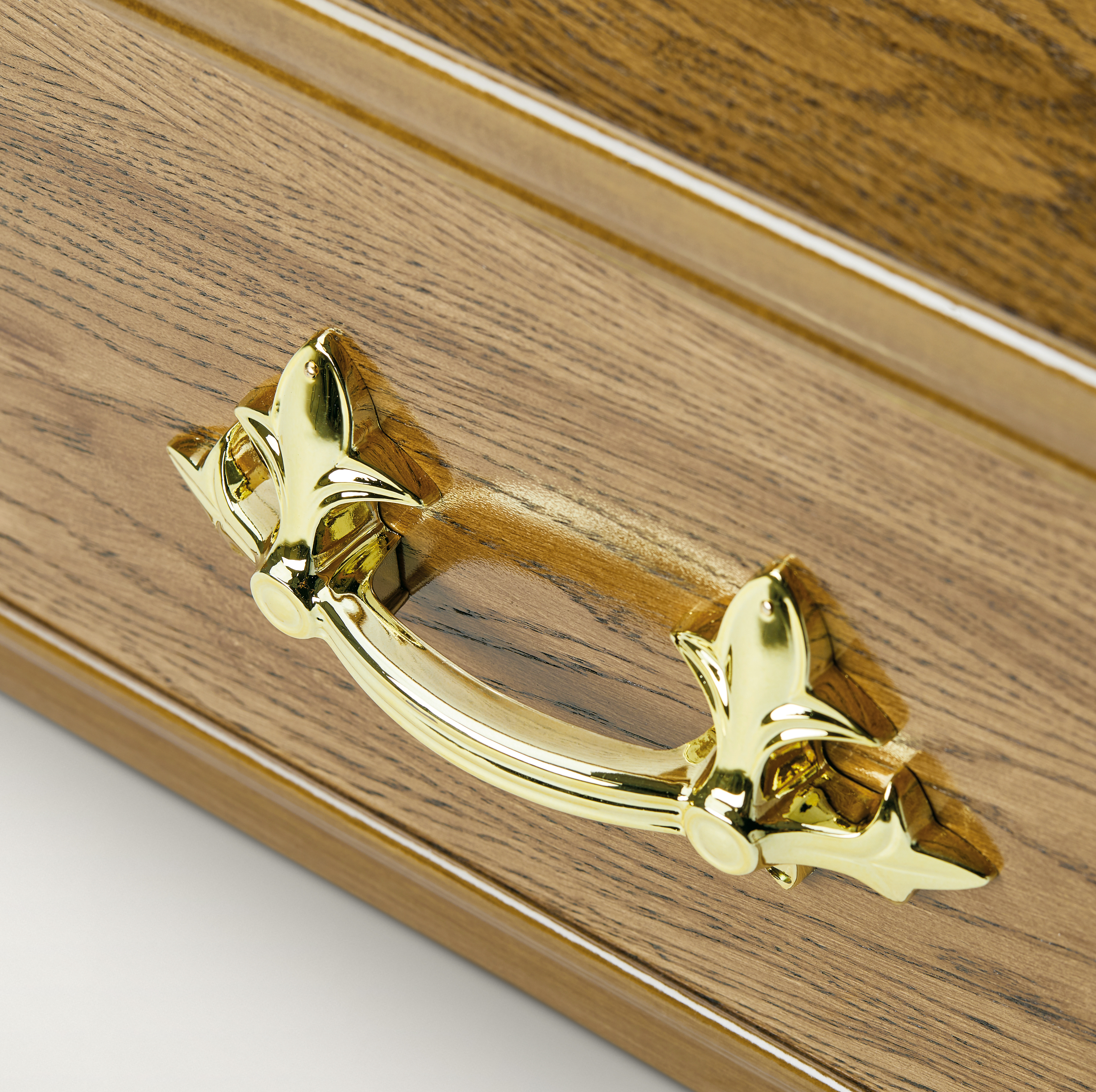 Detailed image of Traditional Oak Coffin