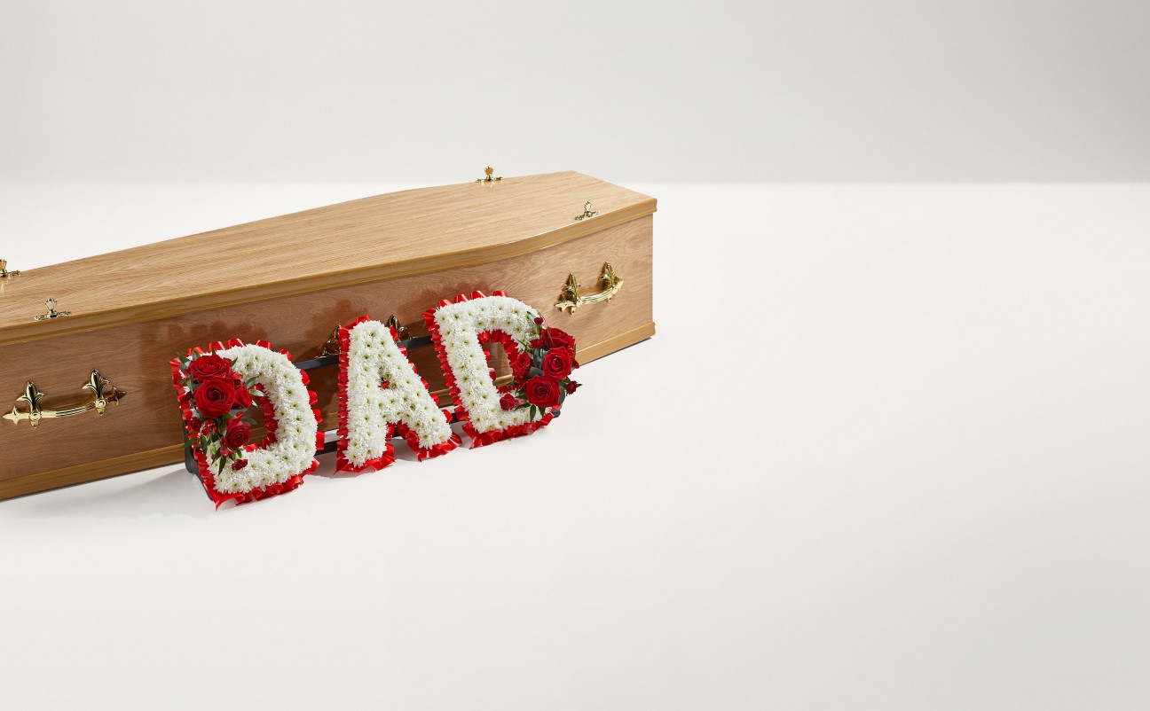 Classic lettering with "Dad" design