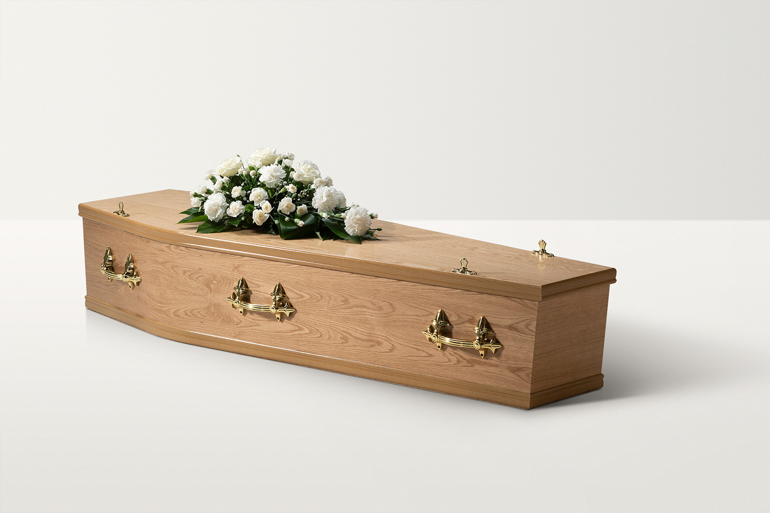 Traditional Oak Coffin - Image 2