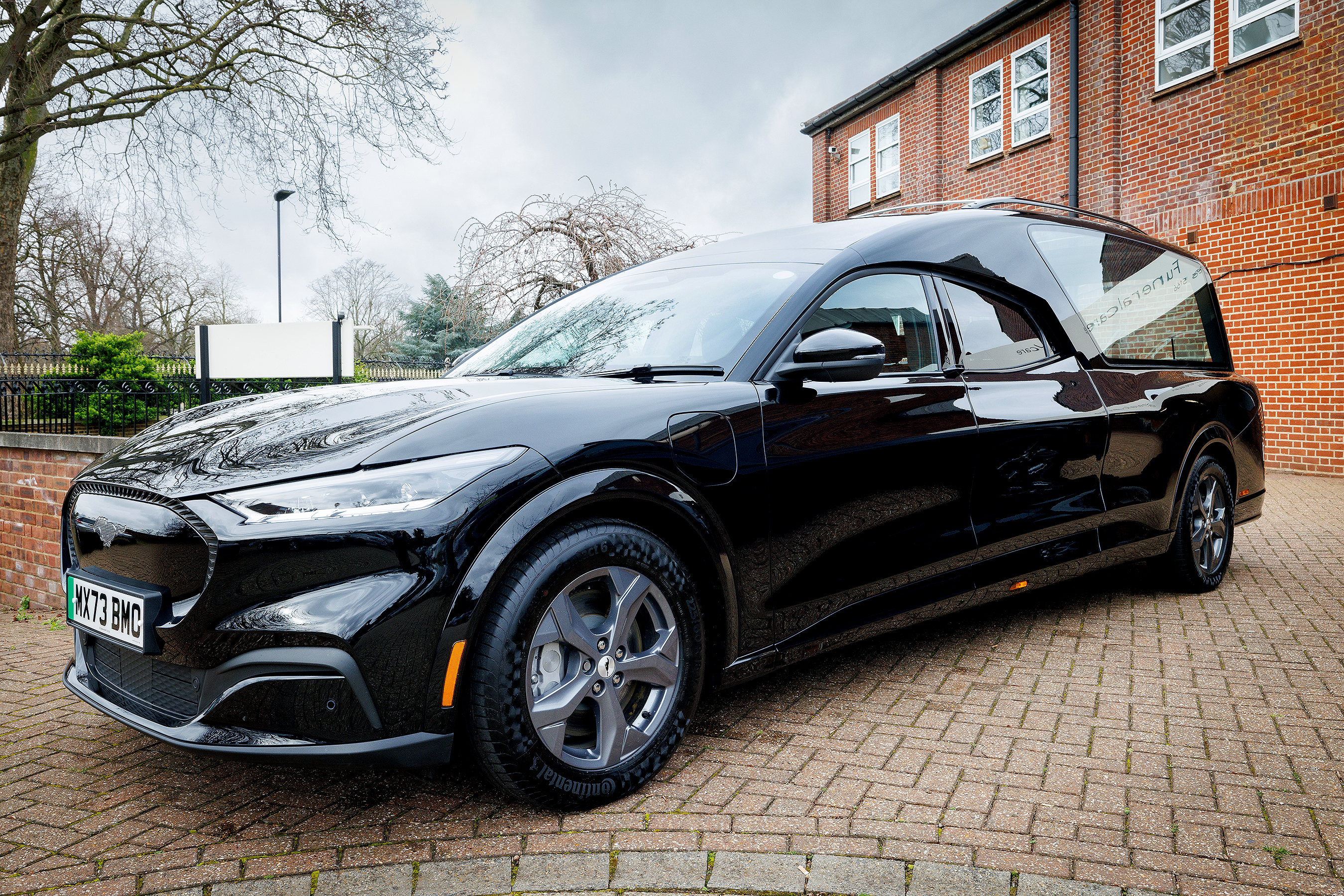 Mustang Mach E electric hearse