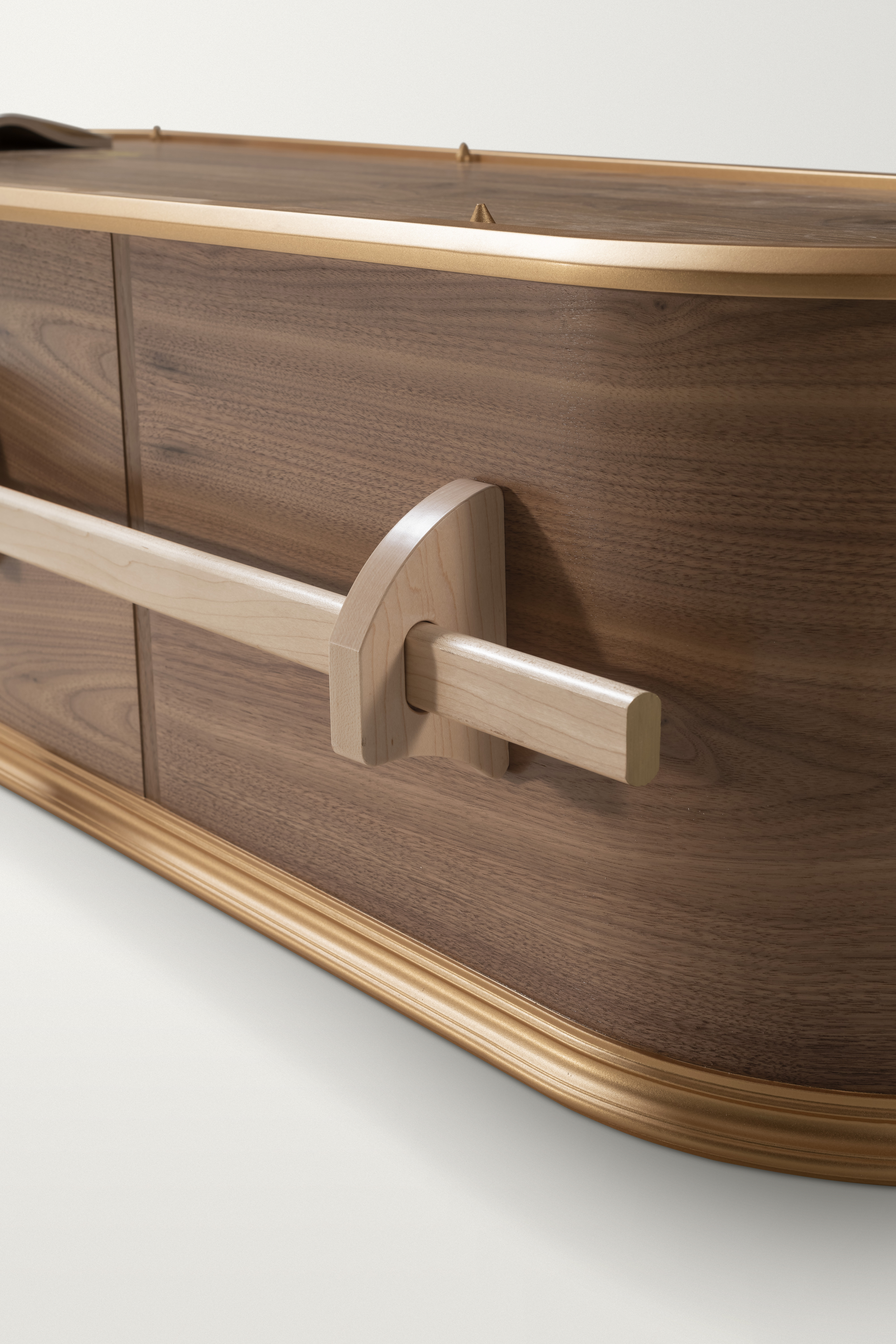 Image showing side detail of Butterfly Tribute Coffin