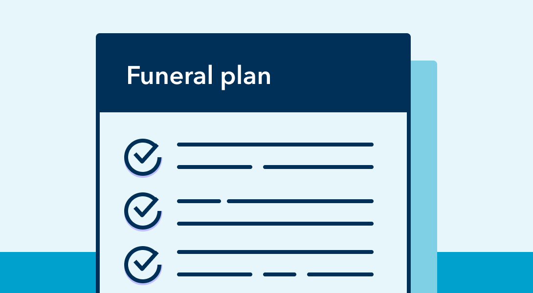 Check if they had a funeral plan or over 50's life insurance illustration 