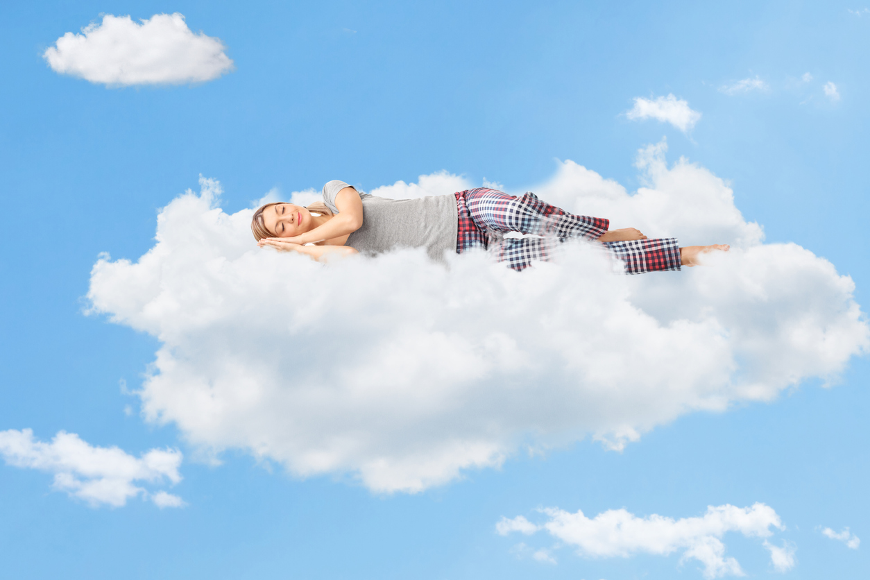 The best and worst sleeping position - sleeping on cloud nine