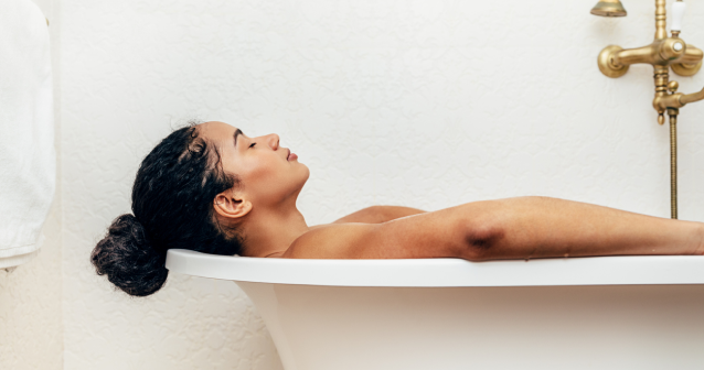 Do pelvic floor exercises in the bath