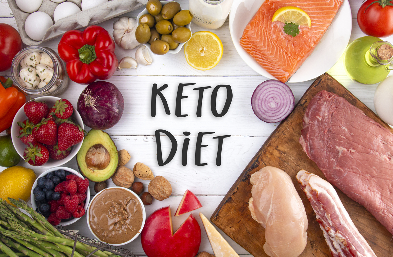 Woman on a keto diet