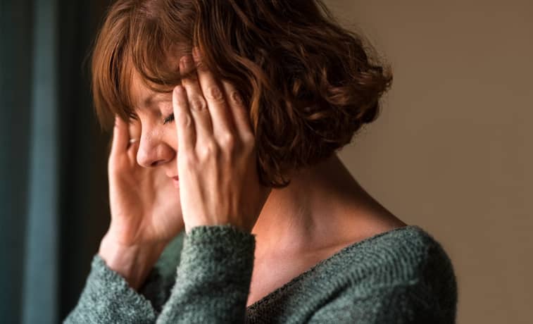 Stressed woman