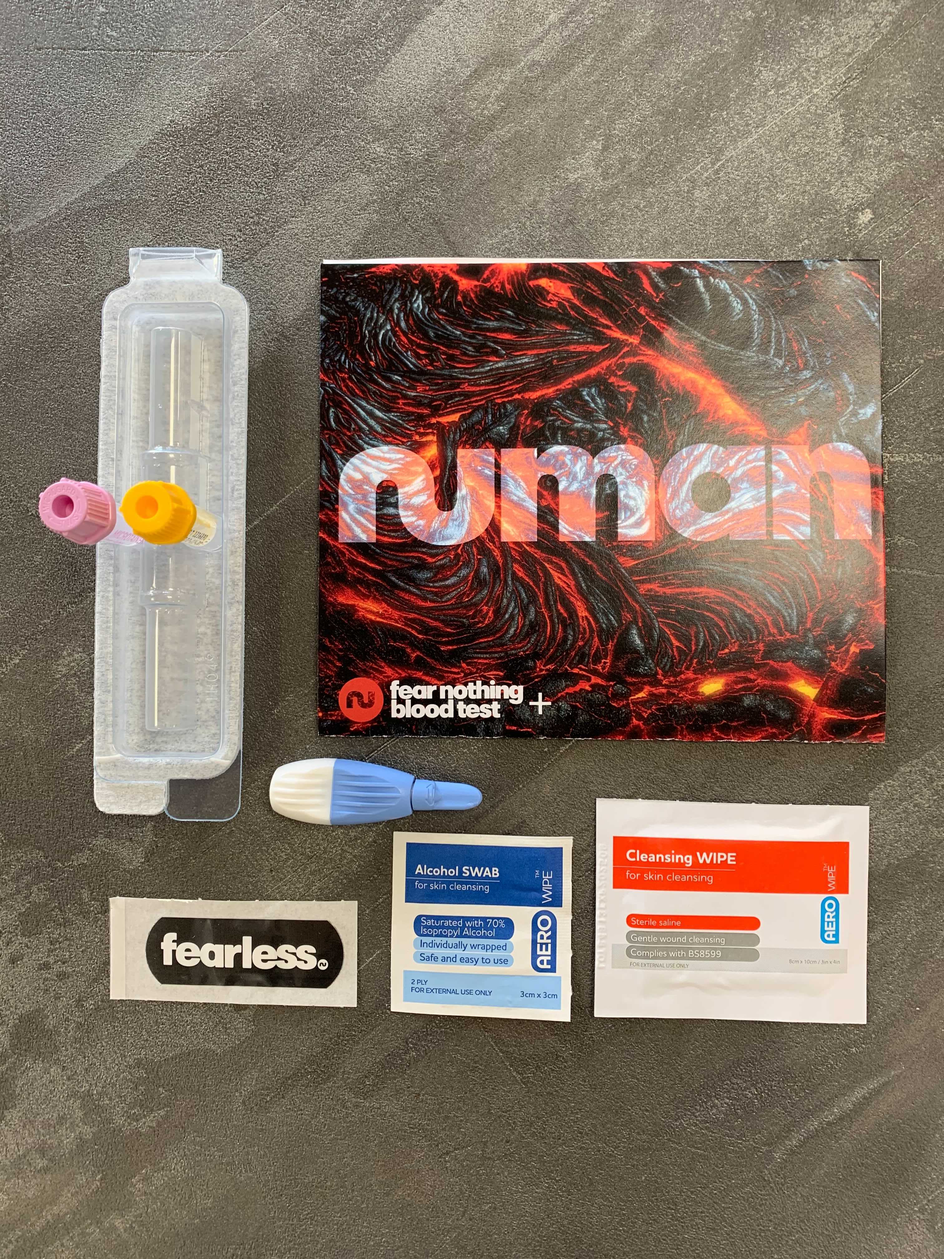 Numan blood test kit