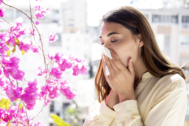 Hay fever pollen allergy 