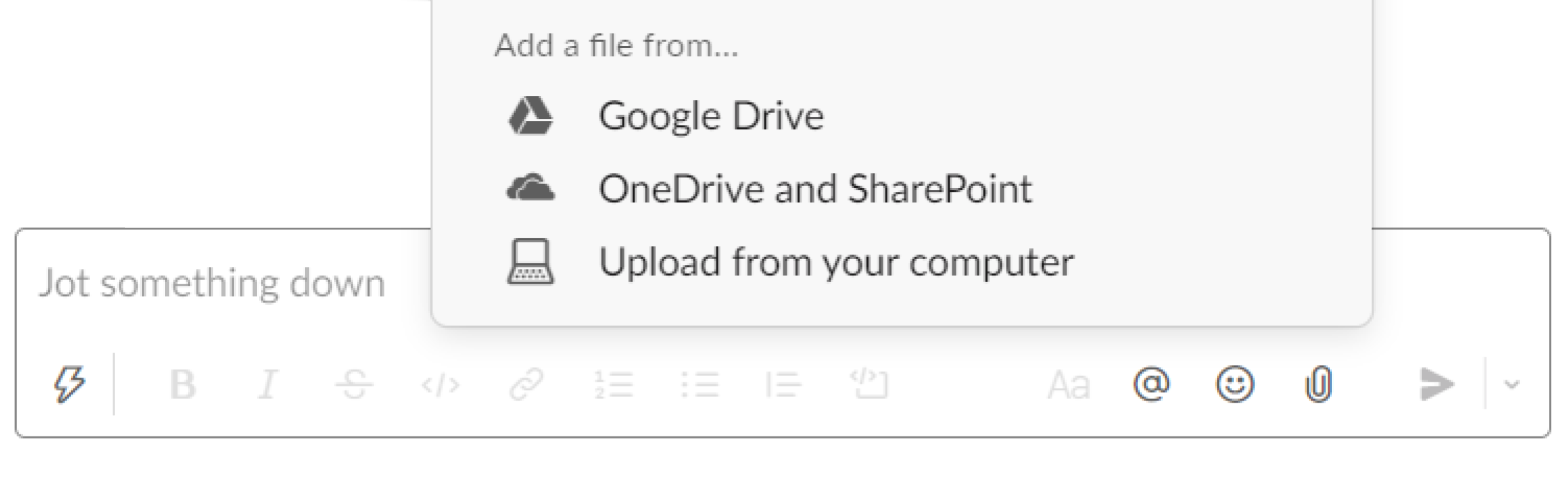 File sharing feature