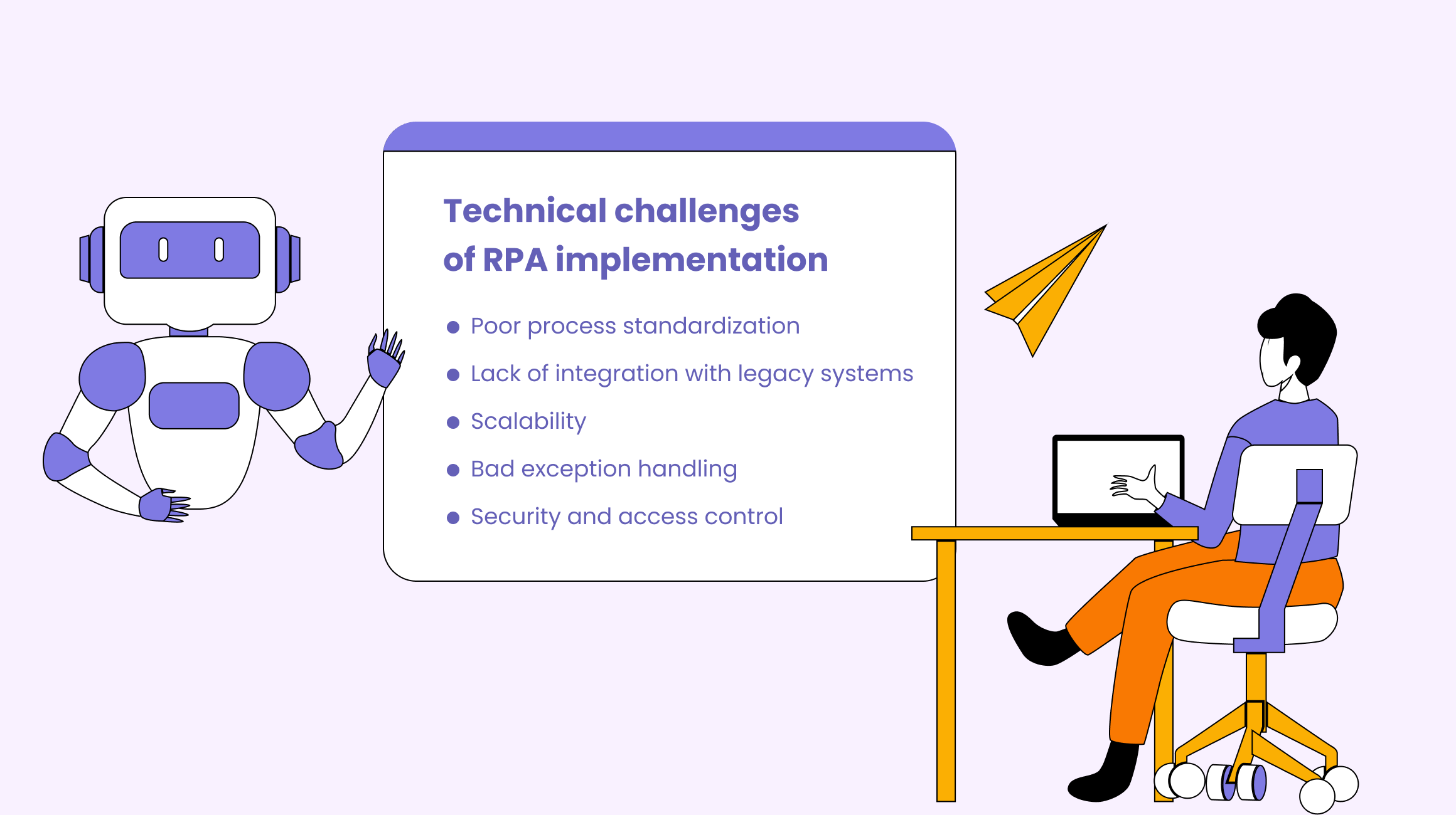 Technical challenges of RPA implementation