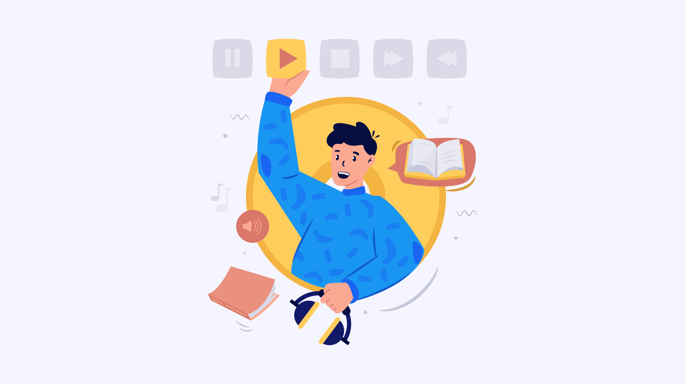 Educational app illustration