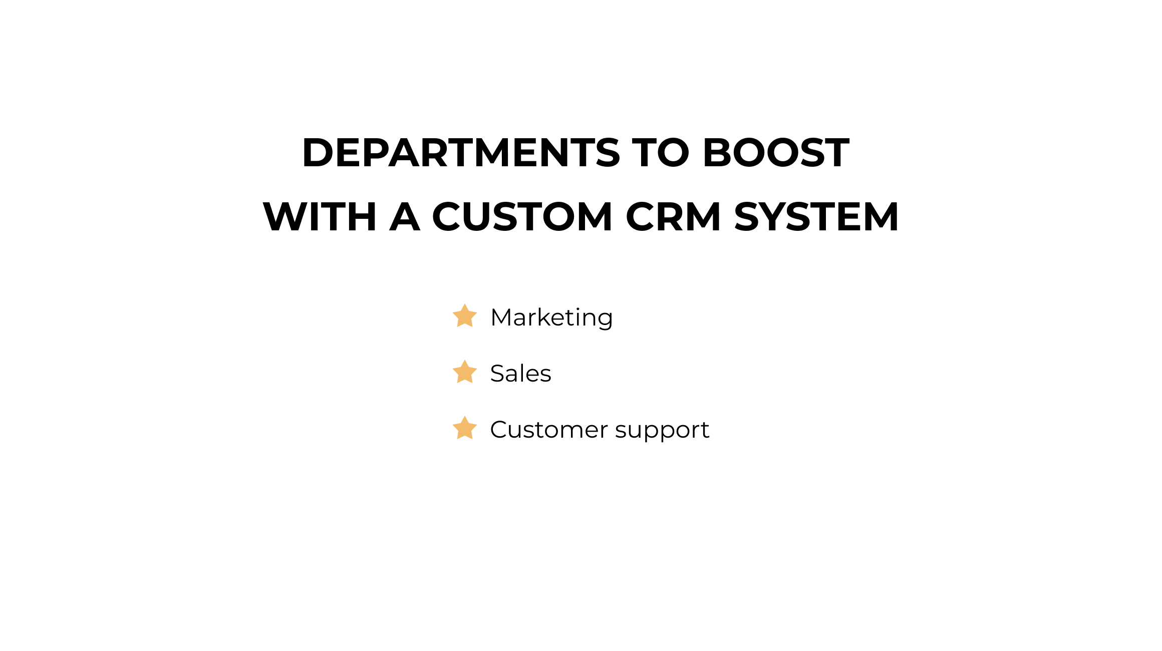 Departments to upgrade with CRM system