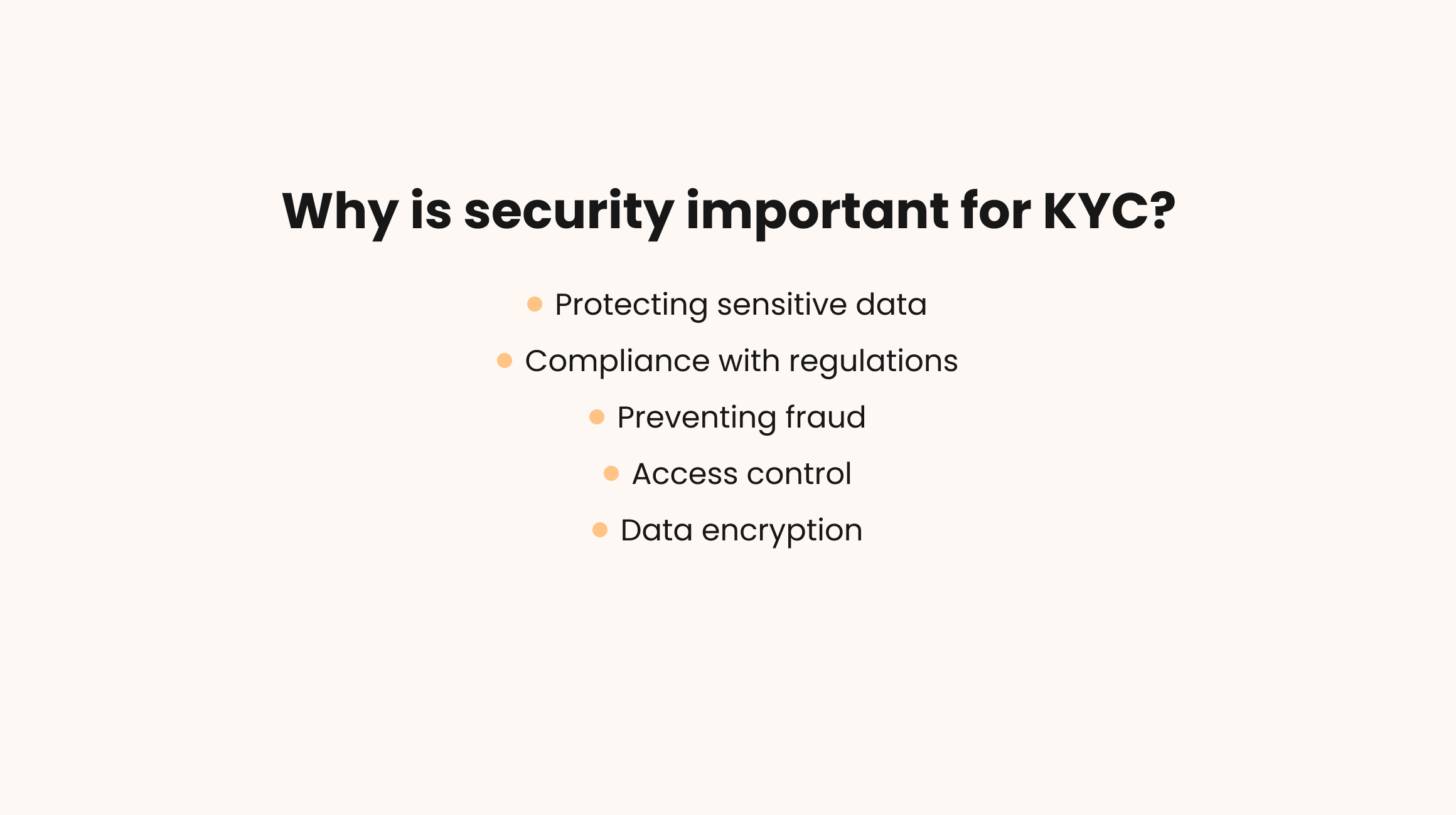 Security importance