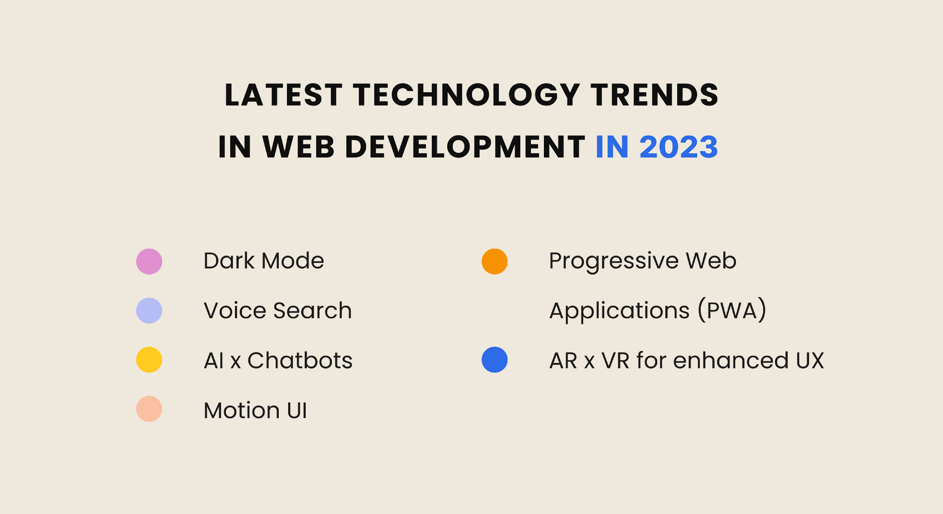 Top trends in web application development