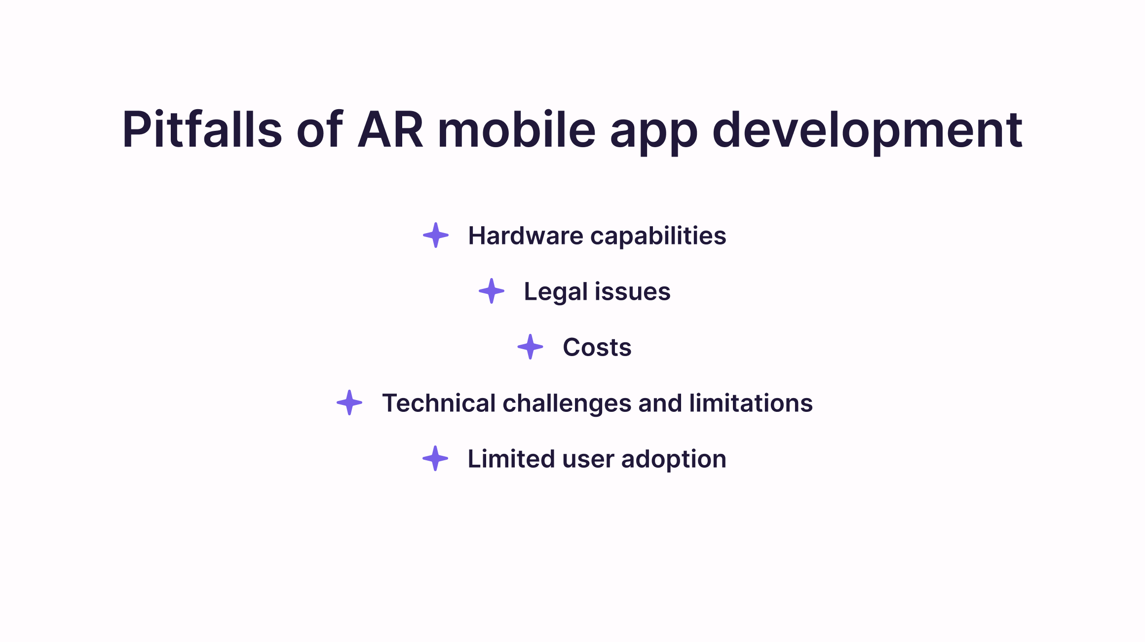 Pitfalls of AR mobile app development 
