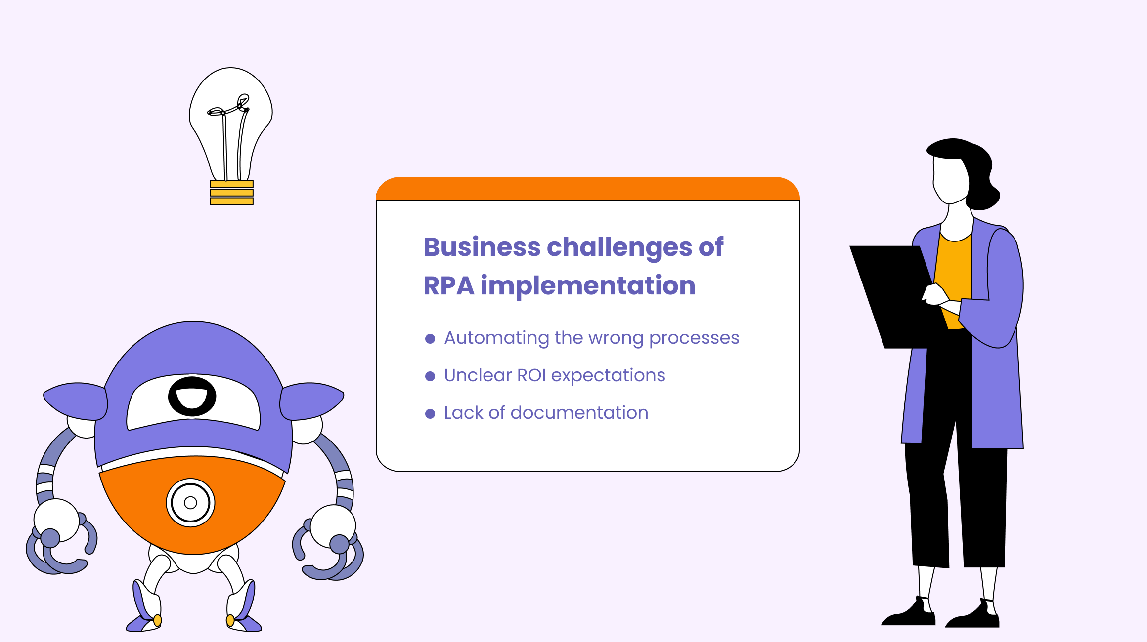 Business challenges of RPA implementation