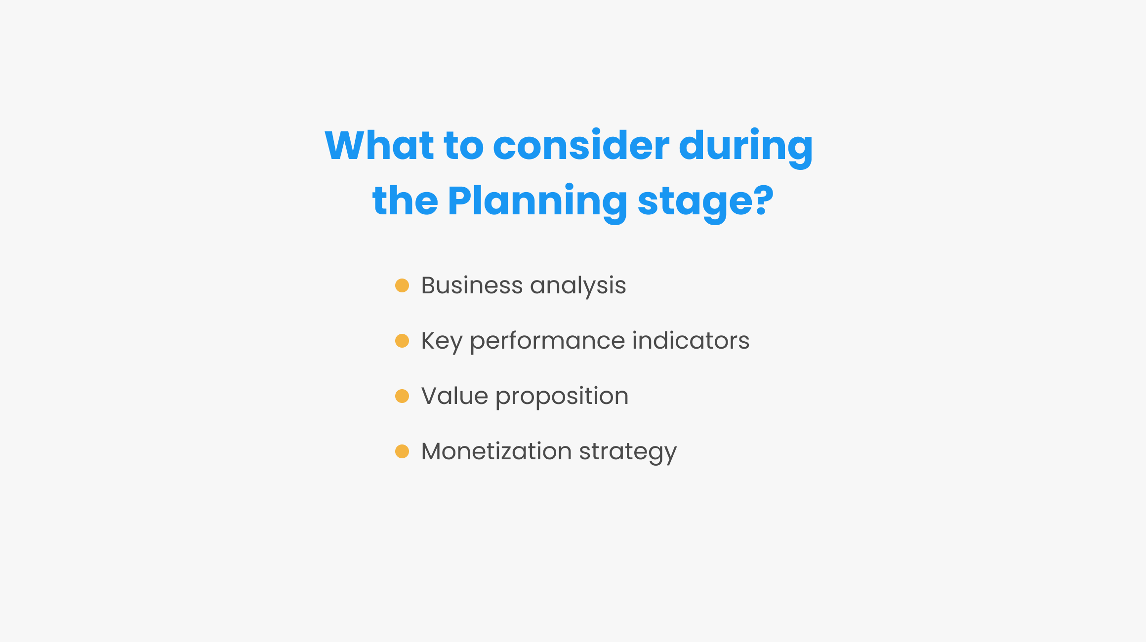 New Product Development Planning Stage