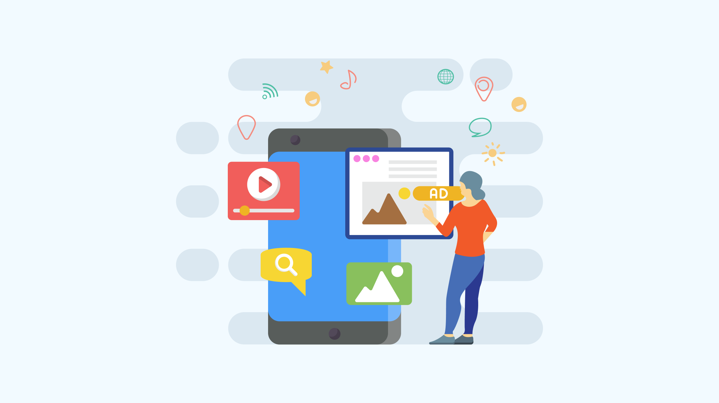 Social media illustration
