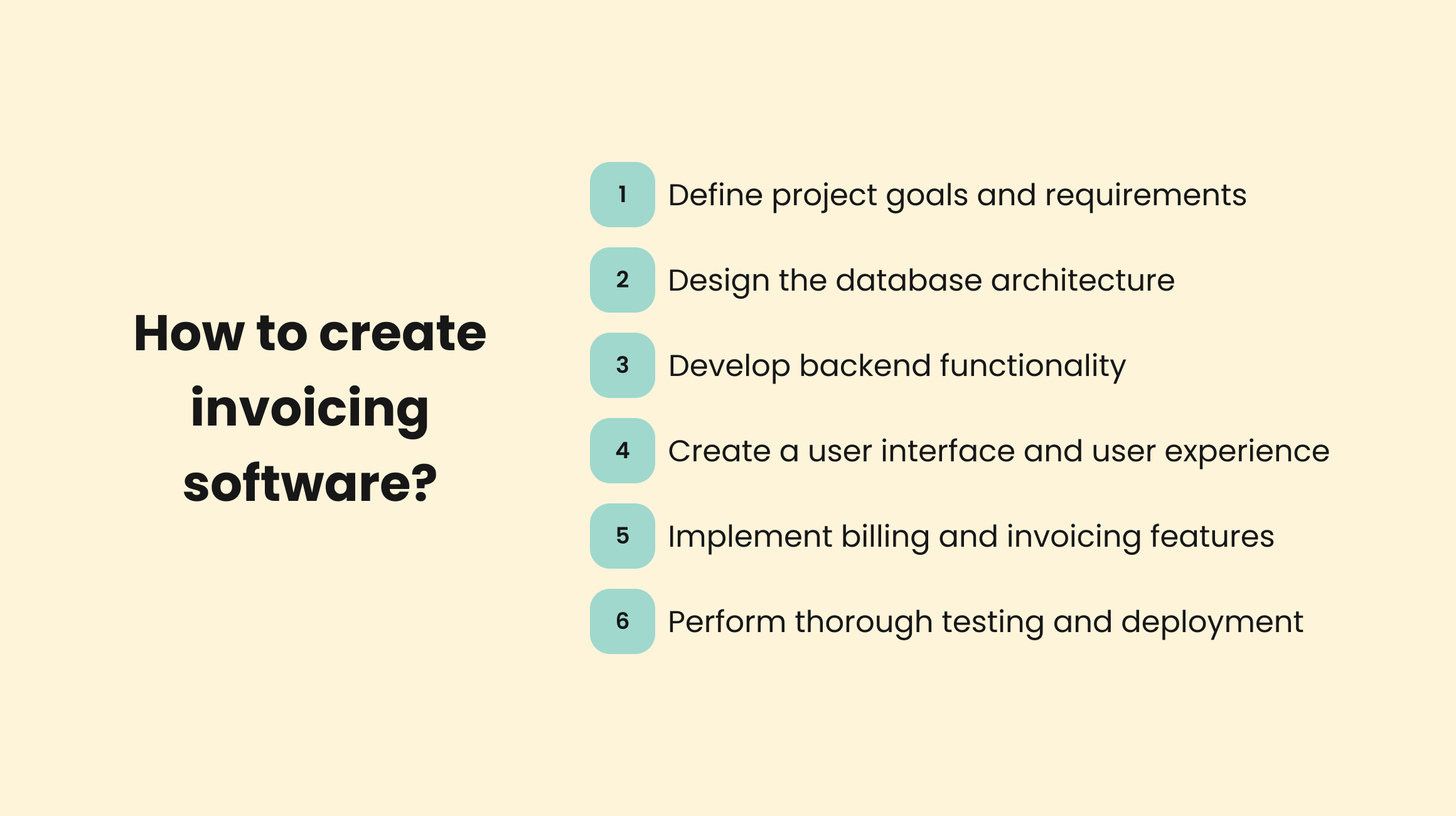 Steps How to Create Custom Billing Software