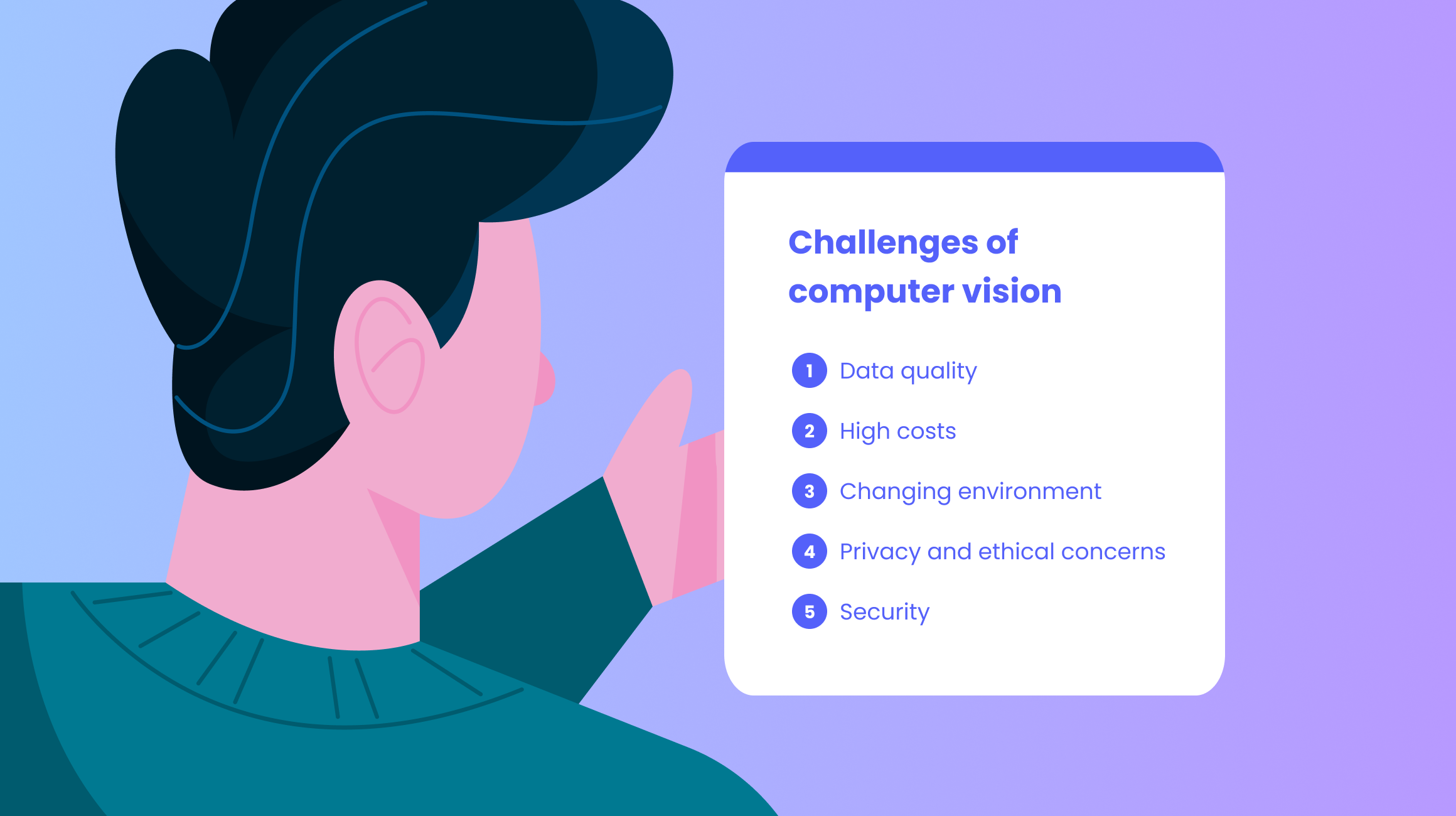 Challenges of computer vision