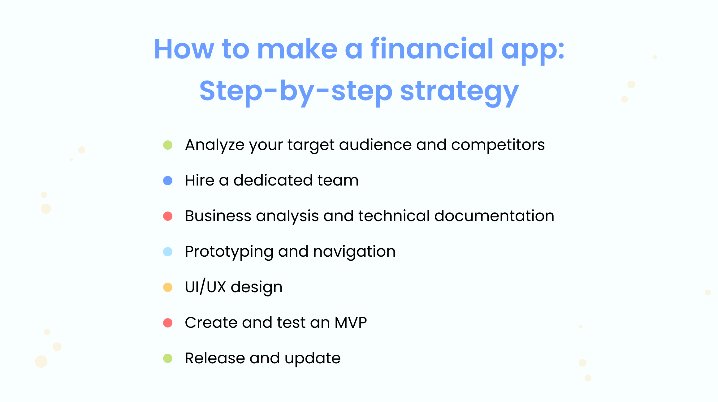 Financial software application development