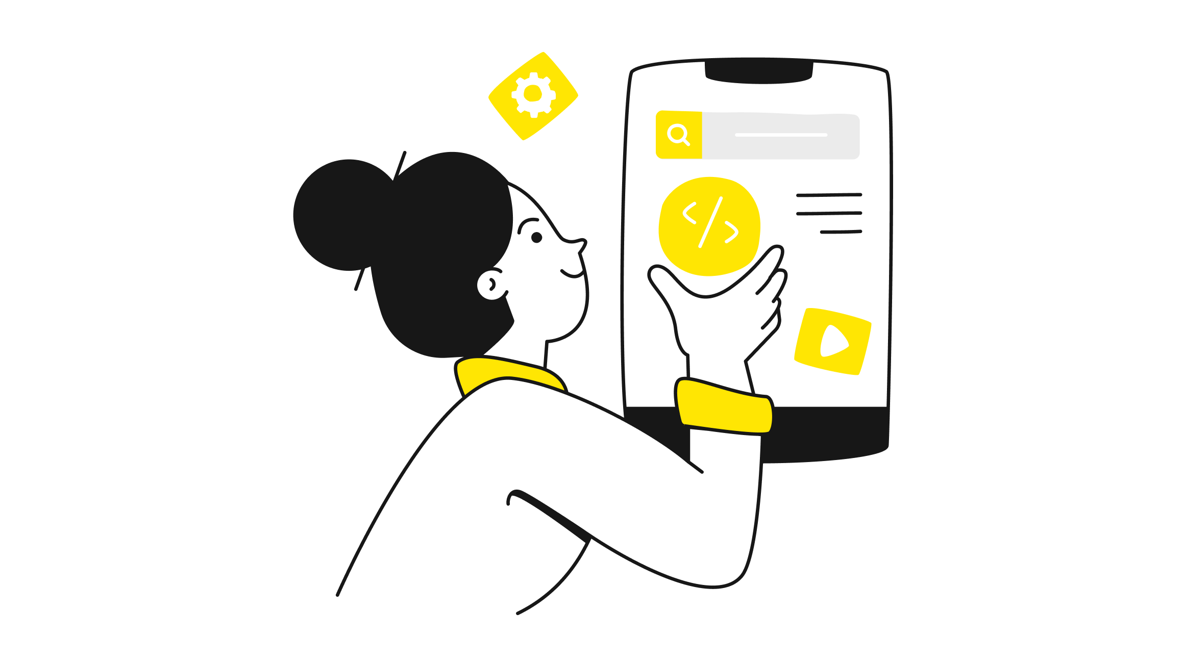 Trading app mobile screen