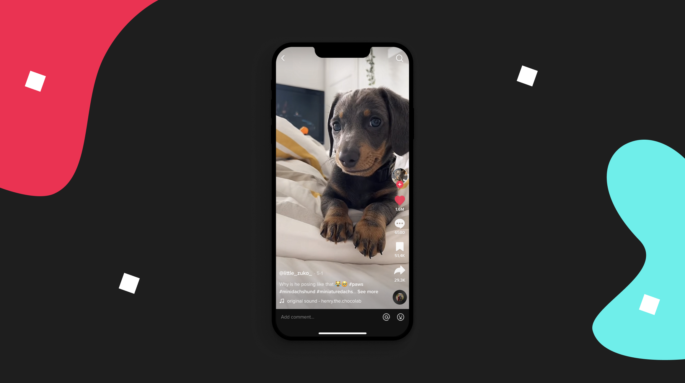 TikTop Social sharing