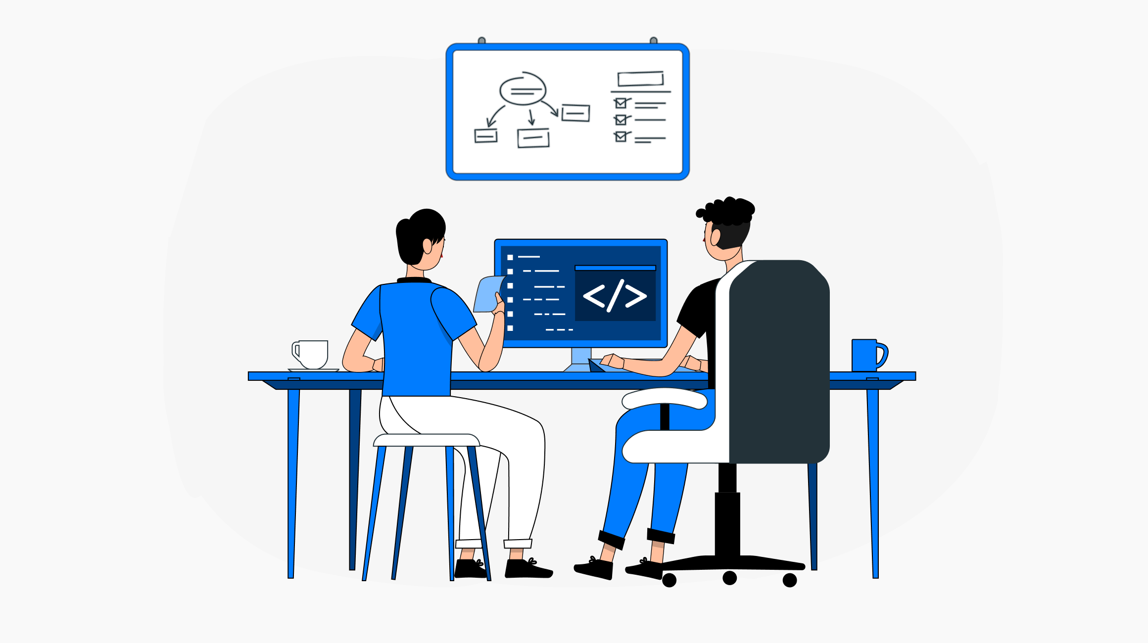 The development team and project management