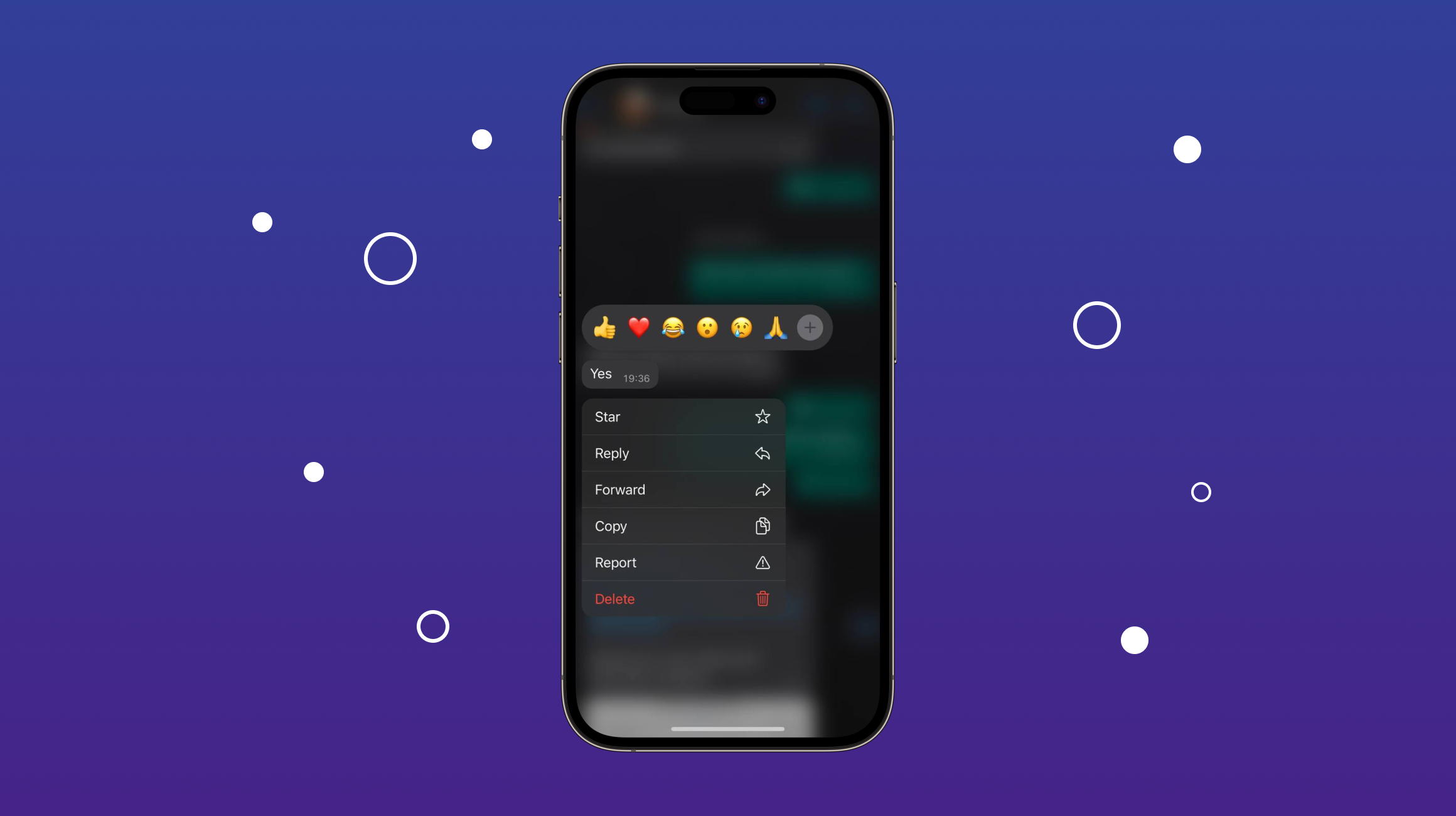 Reactions feature