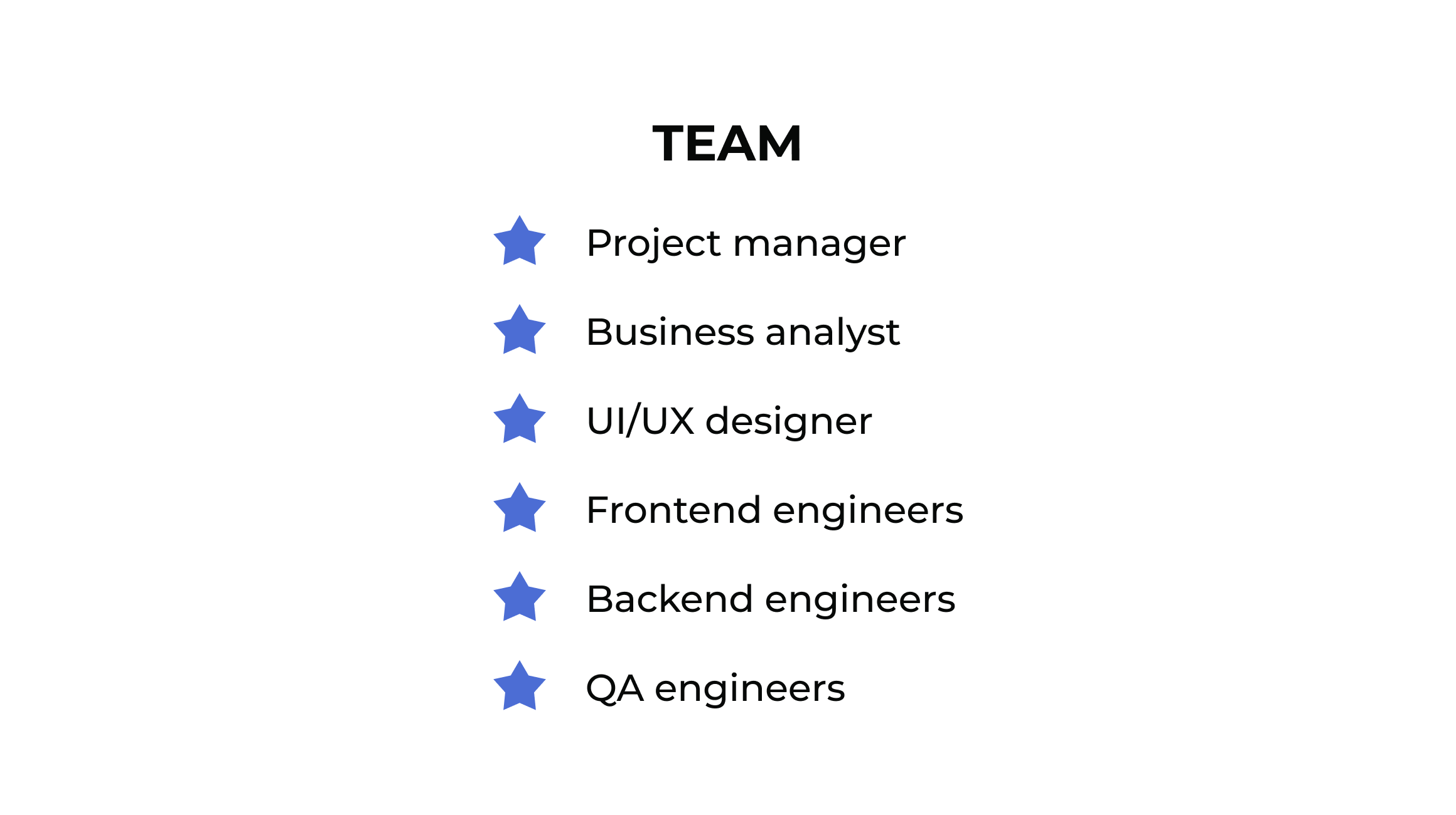 CRM development team members