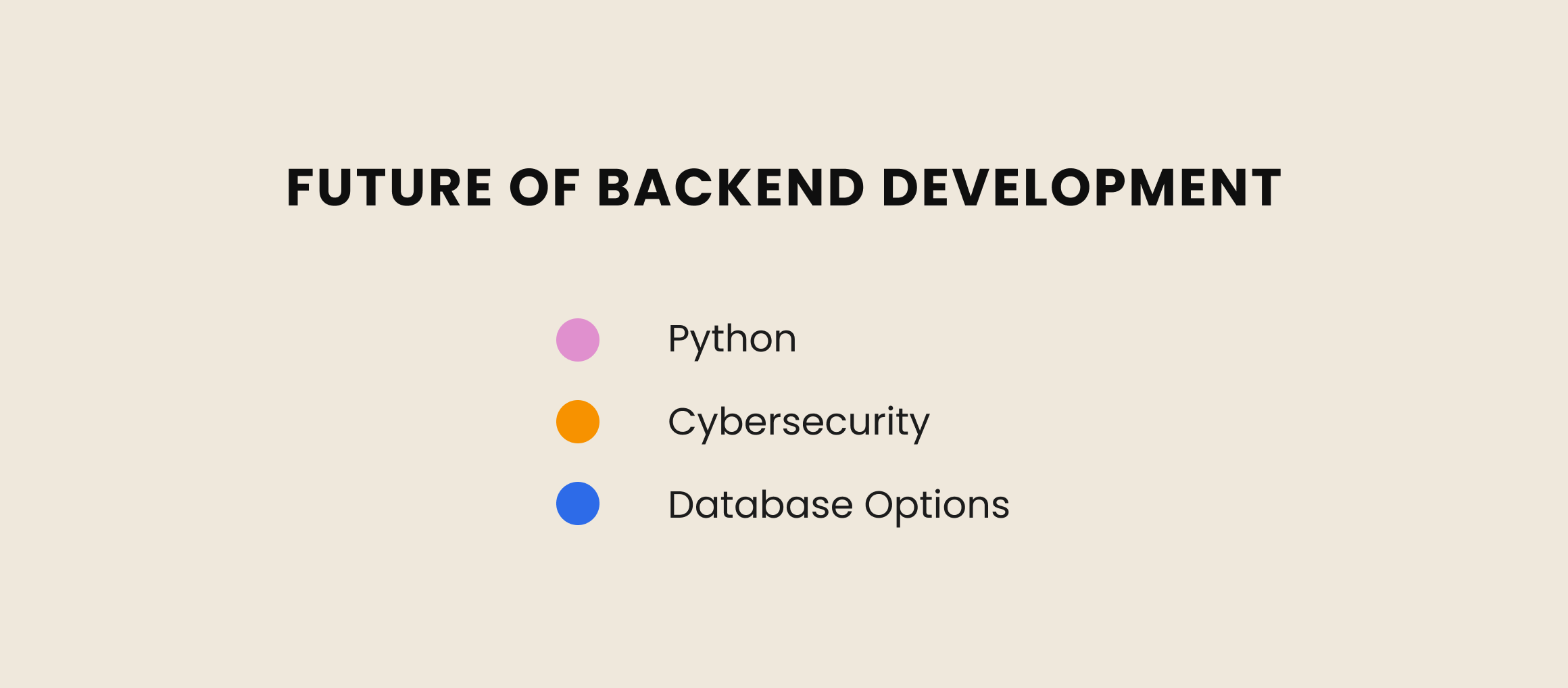 Future of backend development