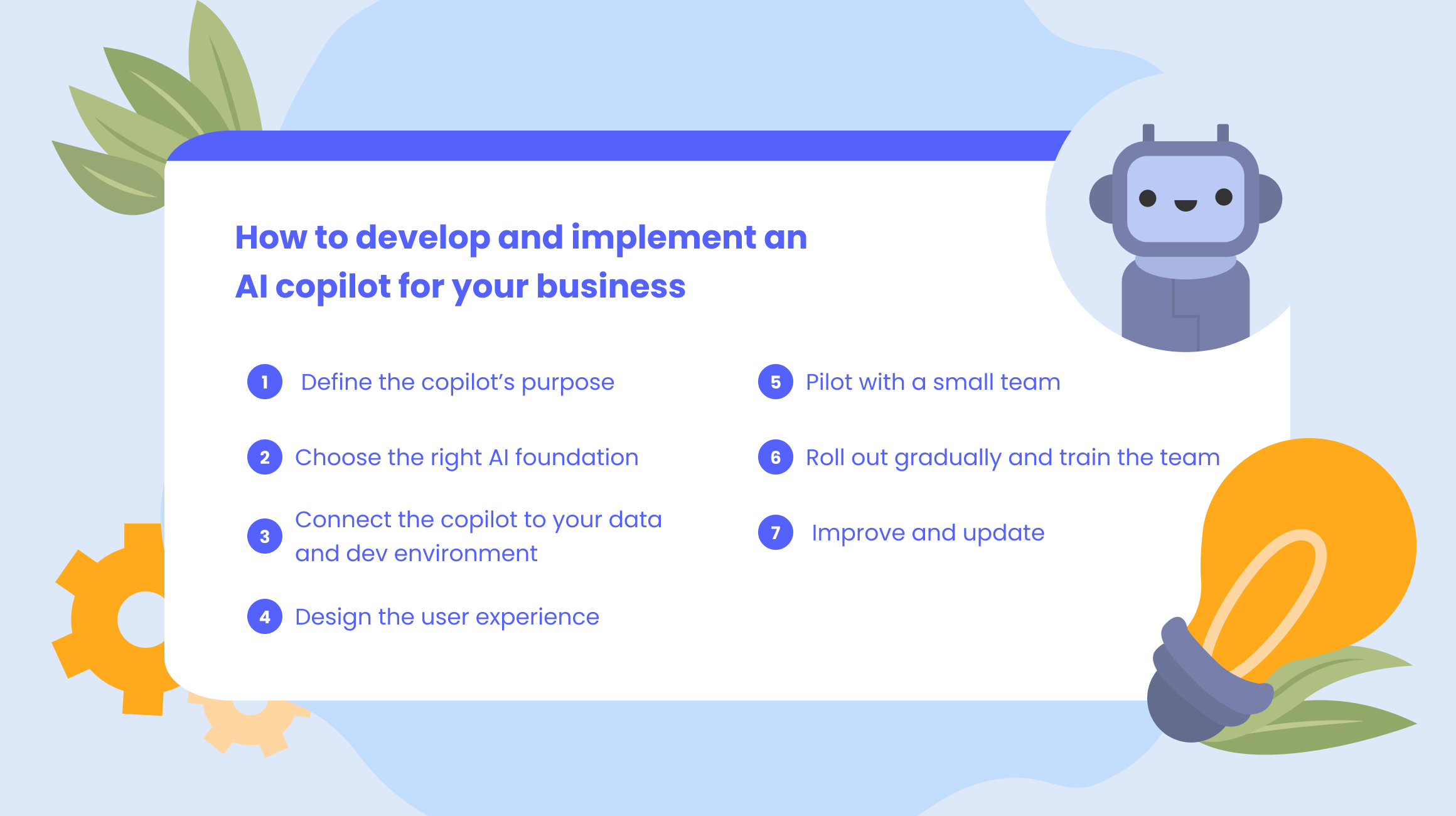 How to develop and implement an AI copilot for your business?