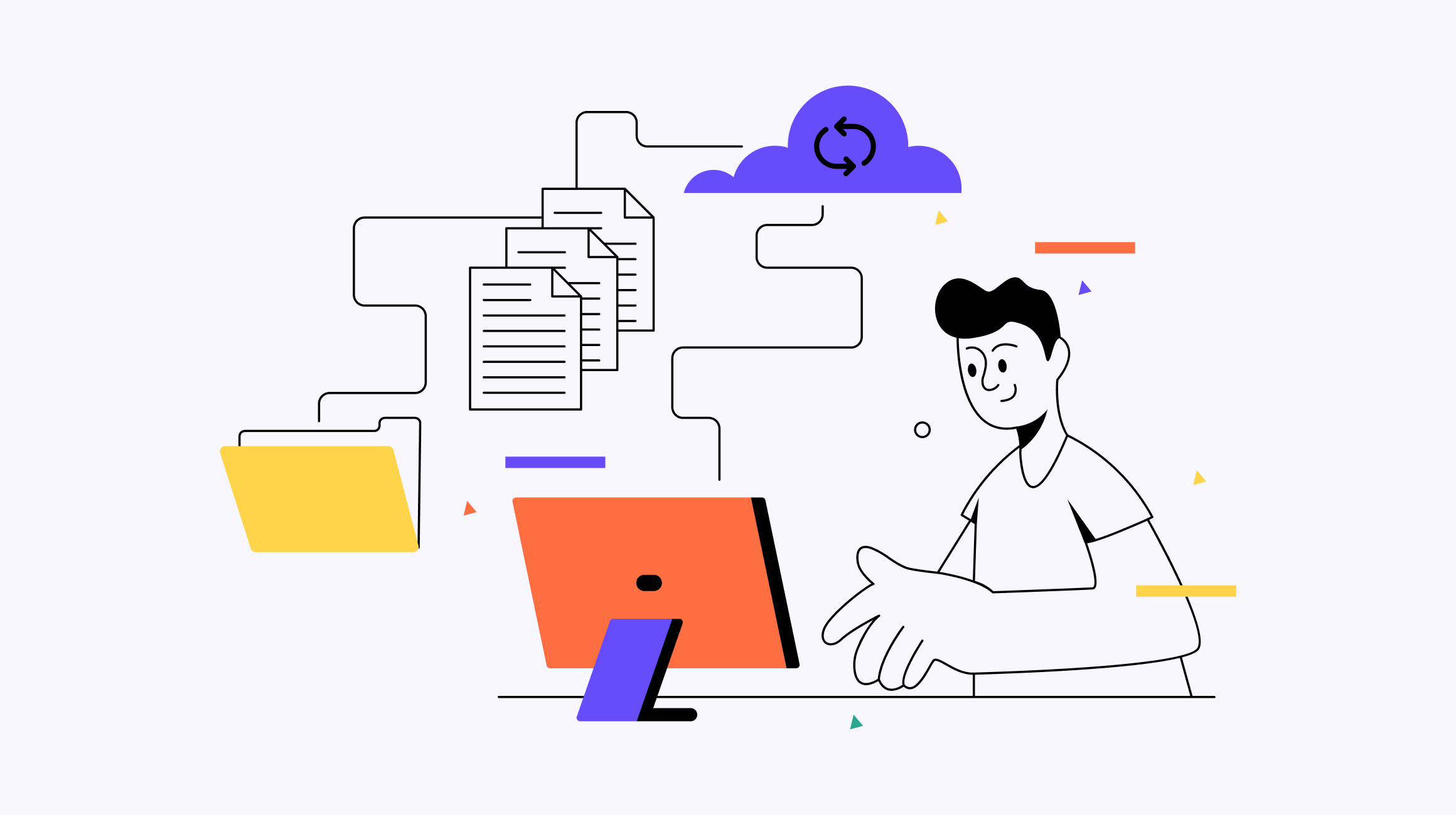 Illustration Data privacy and security