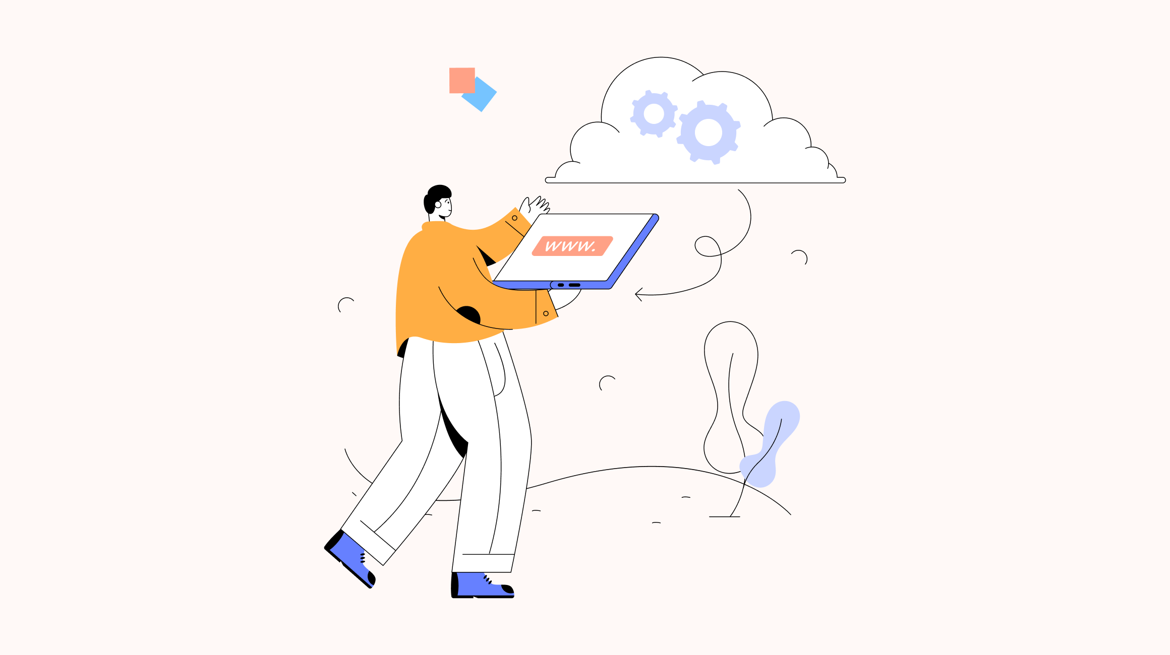 Cloud Application Development Illustration