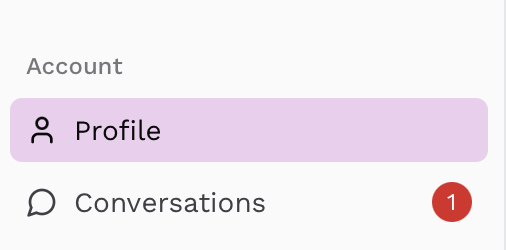 Screenshot: Partner Conversation Tab
