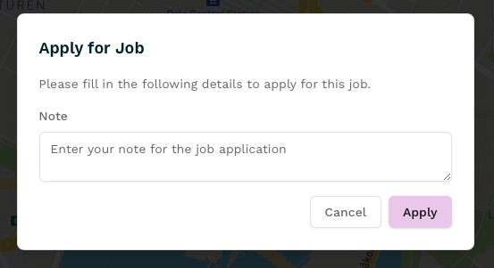 Screenshot Apply For Job Note