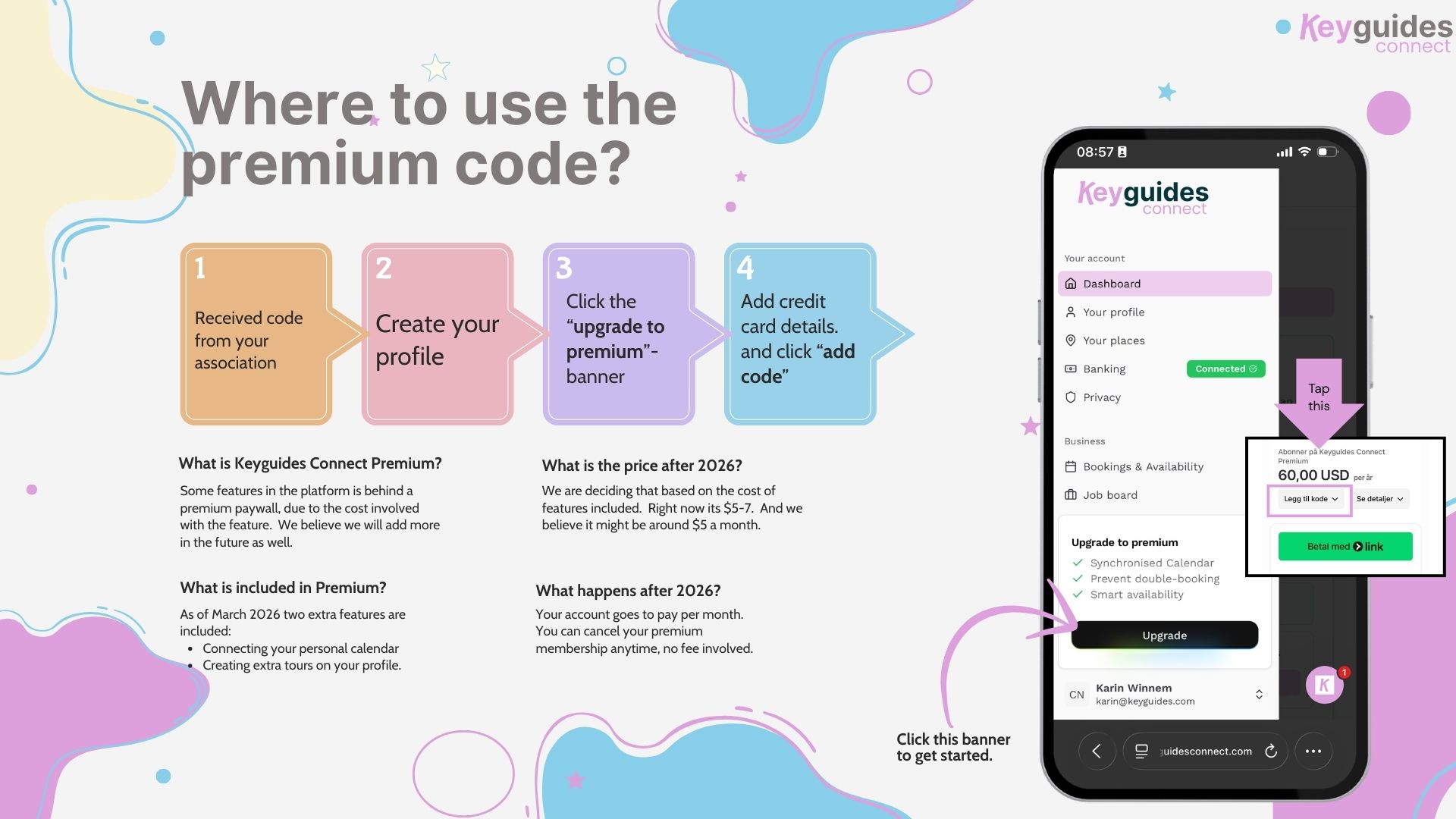 How to use premium code