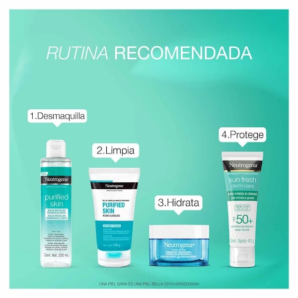 Rutina del Agua Micelar Purified Skin 200ml