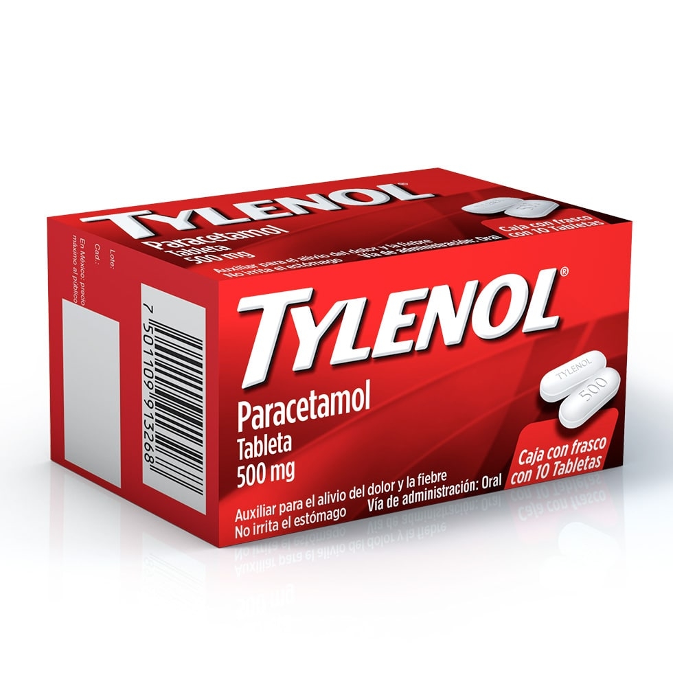 TYLENOL 10 TABLETAS VISUAL 3