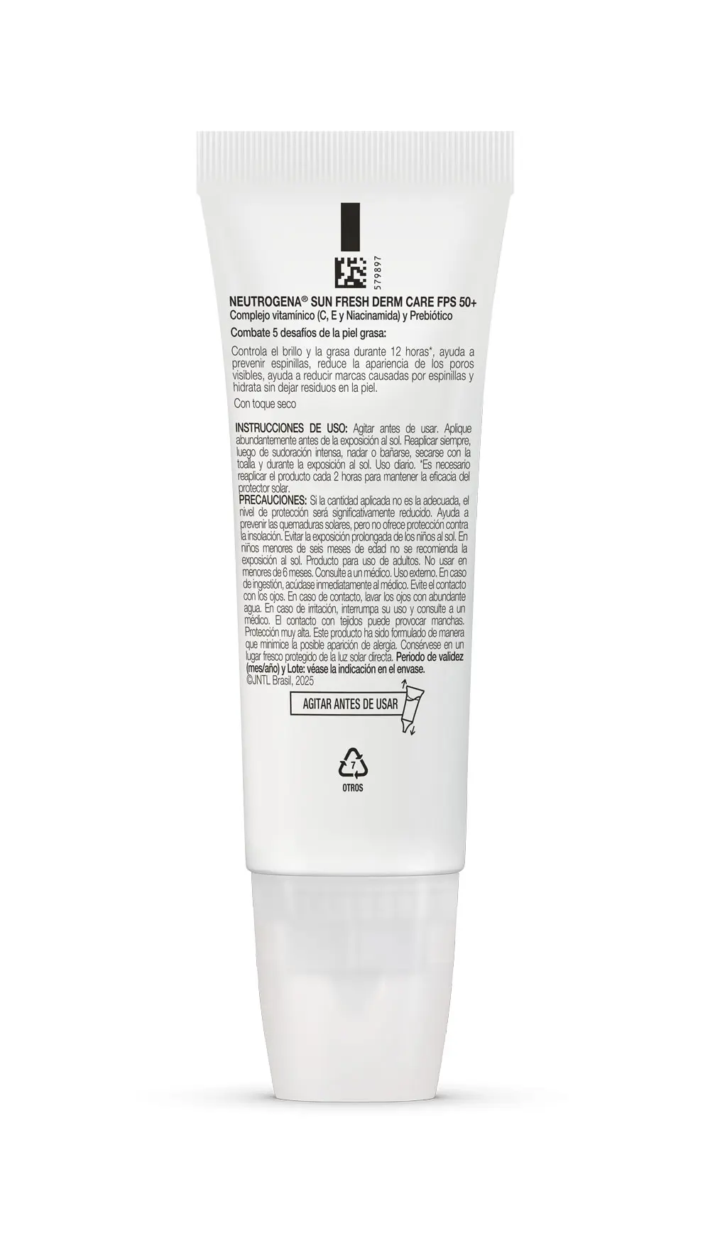 Protector Solar Facial Neutrogena Sun Fresh Oil Control Fluido Sin Color FPS 50+ 40mL Protector Solar Facial Neutrogena Sun Fresh Oil Control Fluido Sin Color FPS 50+ 40mL