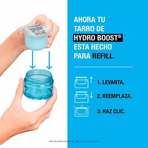 Refill de Crema Hidratante Facial - pasos